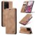 CaseMe Samsung Galaxy S20 Ultra Wallet Magnetic Stand Case Brown