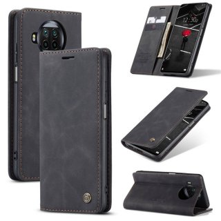 CaseMe Xiaomi Mi 10T Lite Wallet Kickstand Magnetic Flip Case Black