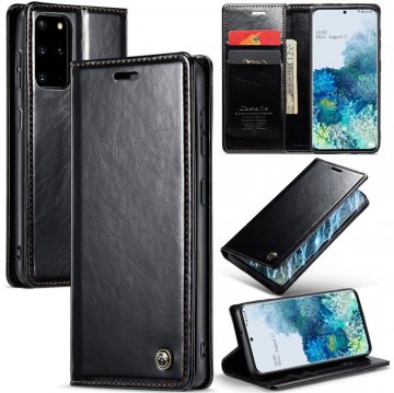 CaseMe Samsung Galaxy S20 Plus Wallet Kickstand Magnetic Case Black