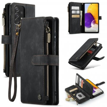 CaseMe Samsung Galaxy A72 Wallet kickstand Case Black