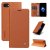 YIKATU iPhone SE3/SE2/8/7 Wallet Kickstand Magnetic Case Brown