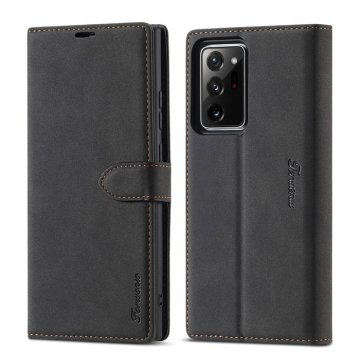 Forwenw Samsung Galaxy Note 20 Wallet Magnetic Kickstand Case Black