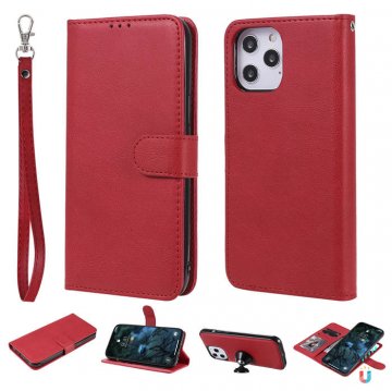 iPhone 12 Pro Max Wallet Magnetic Detachable 2 in 1 Case Red