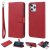 iPhone 12 Pro Max Wallet Magnetic Detachable 2 in 1 Case Red