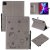iPad Pro 11 inch 2020 Embossed Cat Wallet Stand Leather Case Gray