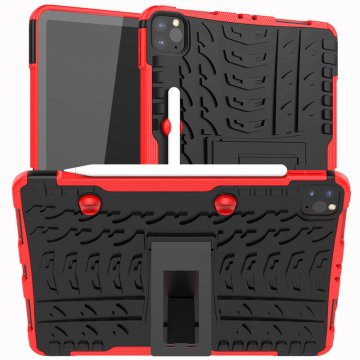 iPad Pro 11 inch 2021 Anti-Slip Hybrid Kickstand Case Red