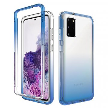 Samsung Galaxy S20 Plus Shockproof Clear Gradient Cover Blue