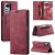 Autspace Xiaomi 12/12X RFID Blocking Wallet Case Red