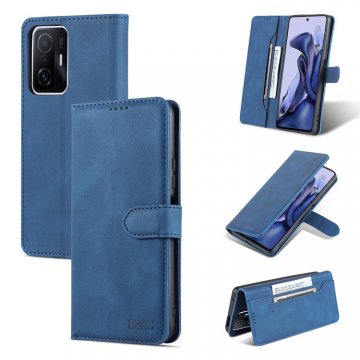 AZNS Xiaomi 11T/11T Pro Wallet Magnetic Kickstand Case Blue