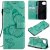 Motorola Moto G 5G Plus Embossed Butterfly Wallet Magnetic Stand Case Green