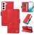 YIKATU Samsung Galaxy S23 Plus Skin-touch Wallet Kickstand Case Red