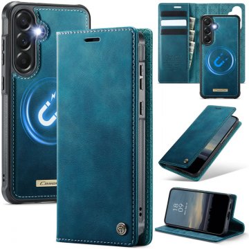 CaseMe Samsung Galaxy A57 2-in-1 Magnetic Wallet Case with RFID Blocking Blue