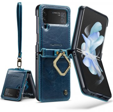 CaseMe Samsung Galaxy Z Flip4 Case with Hand Strap Blue