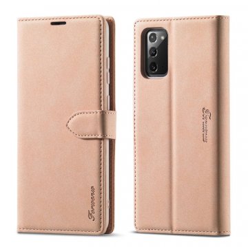 Forwenw Samsung Galaxy S20 FE Wallet Magnetic Kickstand Case Rose Gold