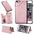 iPhone 6 Plus/6s Plus Bee and Cat Embossing Card Slots Stand Cover Rose Gold