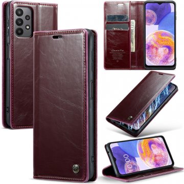 CaseMe Samsung Galaxy A23 Wallet Kickstand Magnetic Case Red