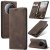 CaseMe Xiaomi 15 Ultra Wallet Magnetic Suede Leather Case Coffee