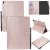 iPad Pro 10.2 inch 2019 Embossed Cat Wallet Stand Leather Case Rose Gold
