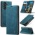CaseMe Samsung Galaxy A57 Wallet Magnetic Suede Leather Case Blue