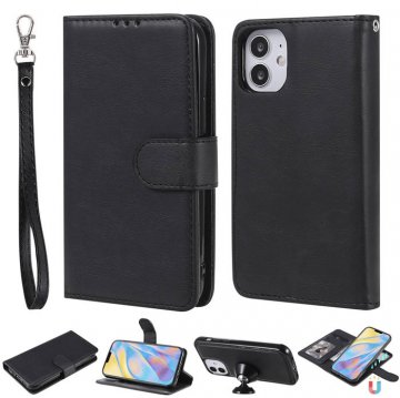 iPhone 12 Mini Wallet Magnetic Detachable 2 in 1 Case Black