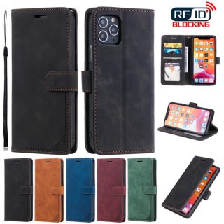 iPhone 11 Pro Wallet RFID Blocking Kickstand Case Black