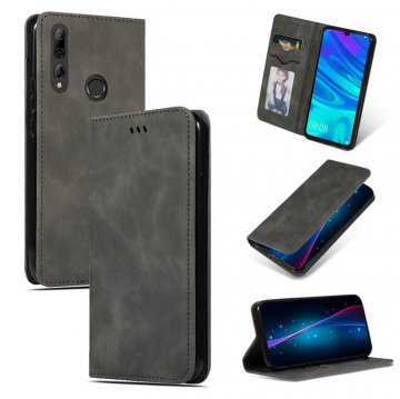 Huawei P Smart 2019 Magnetic Flip Wallet Stand Case Gray