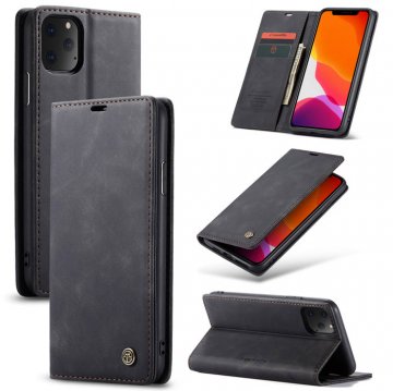 CaseMe iPhone 11 Pro Max Wallet Kickstand Magnetic Flip Case Black