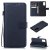 Samsung Galaxy S20 Wallet Kickstand Magnetic PU Leather Case Dark Blue