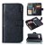 Samsung Galaxy S10 Wallet Stand Crazy Horse Leather Case Black