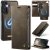 CaseMe Samsung Galaxy A15 2-in-1 Magnetic Wallet Case with RFID Blocking Coffee