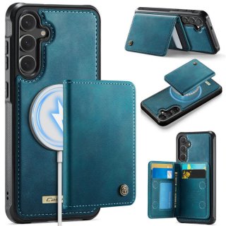 CaseMe Samsung Galaxy S25 FE Detachable Magnetic Wallet Case with RFID Blocking & Wireless Charging - Blue