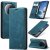 CaseMe Xiaomi 15 Ultra Wallet Magnetic Suede Leather Case Blue