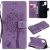 OnePlus Nord N100 Embossed Tree Cat Butterfly Wallet Stand Case Lavender