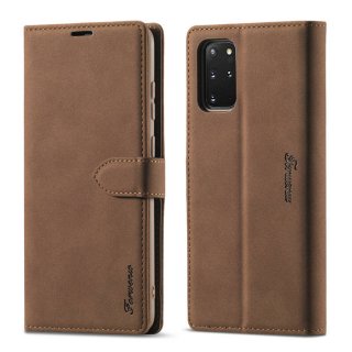 Forwenw Samsung Galaxy S20 Wallet Magnetic Kickstand Case Brown