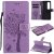 Xiaomi Mi 10 Ultra Embossed Tree Cat Butterfly Wallet Stand Case Lavender