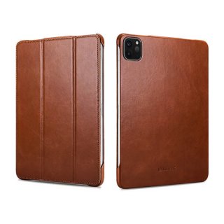 ICARER iPad Pro 11 inch 2020 Vintage Tri-Fold Stand Genuine Leather Case