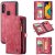 CaseMe Samsung Galaxy A40 Wallet Magnetic Detachable 2 in 1 Case Red