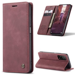 CaseMe Xiaomi Mi 10T/10T Pro Wallet Kickstand Magnetic Flip Case Red