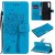 OnePlus Nord Embossed Tree Cat Butterfly Wallet Stand Case Blue