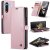 CaseMe Samsung Galaxy Z Fold4 Wallet Kickstand Case Pink