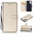 Huawei P30 Pro Wallet Kickstand Magnetic Leather Case Gold