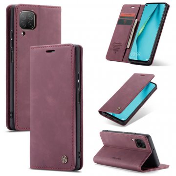 CaseMe Huawei P40 Lite Wallet Stand Magnetic Flip Case Red