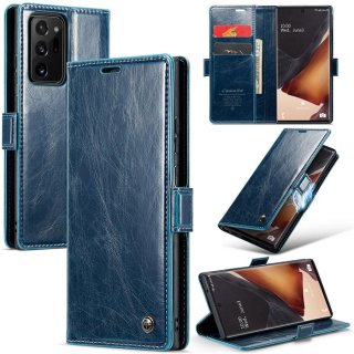 CaseMe Samsung Galaxy Note 20 Ultra Wallet Kickstand Magnetic Case Blue