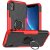 iPhone XR Hybrid Rugged PC + TPU Ring Kickstand Case Red