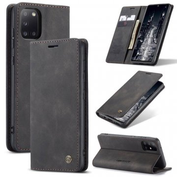 CaseMe Samsung Galaxy A31 Wallet Magnetic Flip Case Black