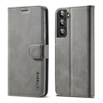 LC.IMEEKE Samsung Galaxy S22 Plus Wallet Magnetic Case Gray