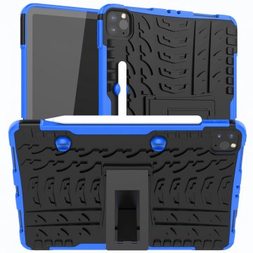 iPad Pro 11 inch 2021 Anti-Slip Hybrid Kickstand Case Blue