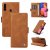 YIKATU Samsung Galaxy A20S Skin-touch Wallet Kickstand Case Brown