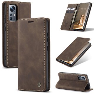 CaseMe Xiaomi 12/12X Wallet Magnetic Case Coffee