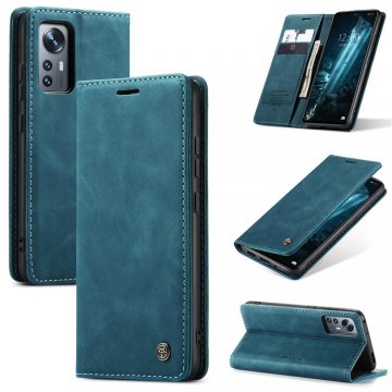 CaseMe Xiaomi 12/12X Wallet Magnetic Case Blue